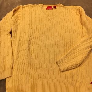 Cotton cashmere v neck